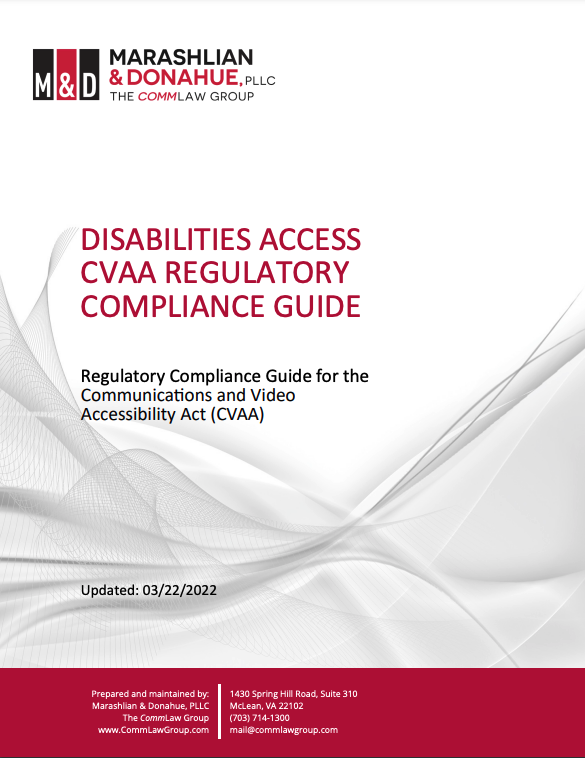 Guide Cvaa Compliance Disabilities Access The Commlaw Group