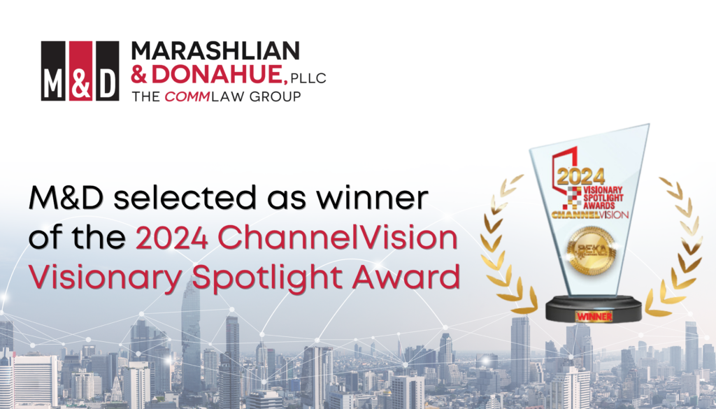 M&D 2024 ChannelVision Award Banner